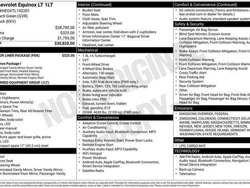 New 2026 Chevrolet Equinox LT w/ LPO, Floor Liner Package image 35