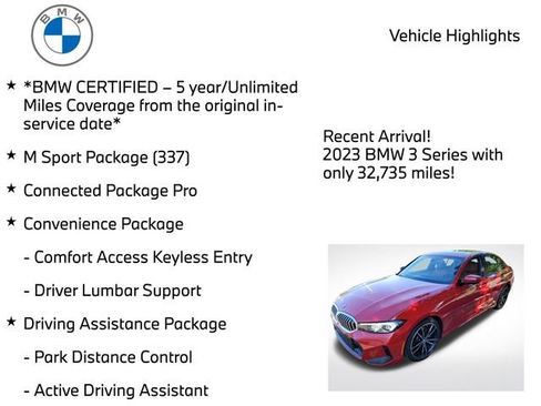 Certified 2023 BMW 330i xDrive Sedan w/ M Sport Package AWD/4WD image 4