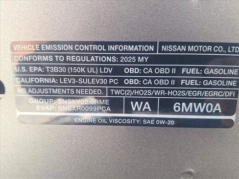 Used 2025 Nissan Sentra SV w/ All-Weather Package FWD image 19