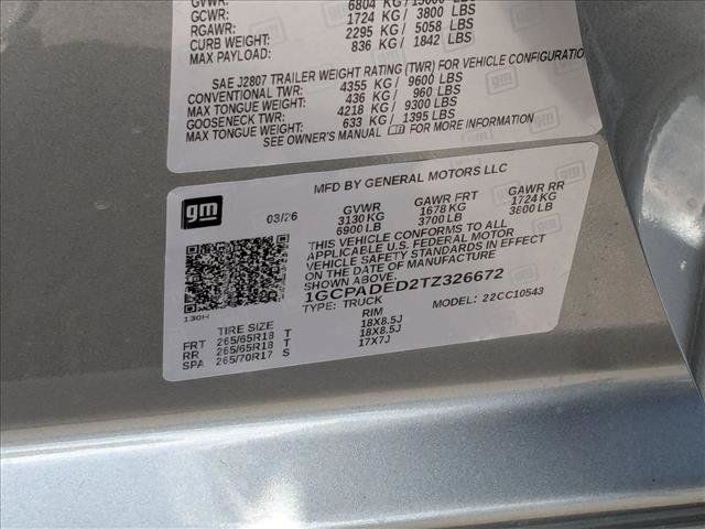 New 2026 Chevrolet Silverado 1500 RST w/ Safety Package RWD image 18