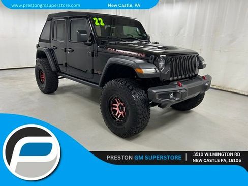 Used 2022 Jeep Wrangler Unlimited Rubicon w/ LED Lighting Group image 1
