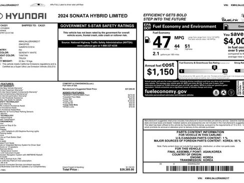 Used 2024 Hyundai Sonata Limited image 4
