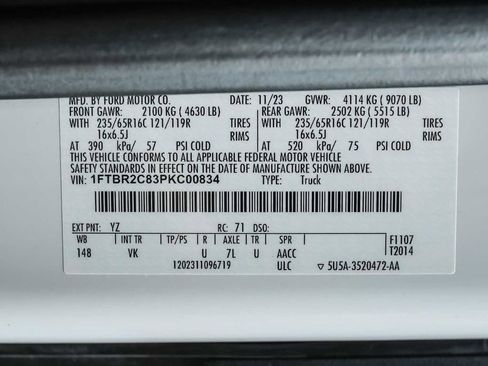 Used 2023 Ford Transit 250 Medium Roof AWD w/ Load Area Protection Package image 26