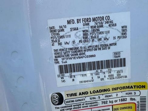Used 2010 Ford F150 FX4 AWD/4WD image 26