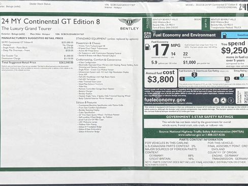 Certified 2024 Bentley Continental GT AWD/4WD image 21