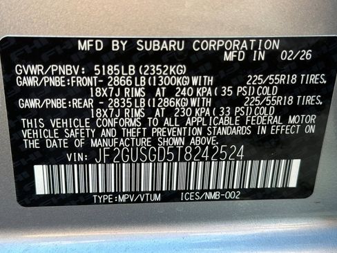 New 2026 Subaru Crosstrek 2.5i Sport AWD/4WD image 27