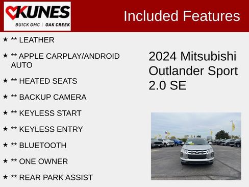 Used 2024 Mitsubishi Outlander Sport SE image 2