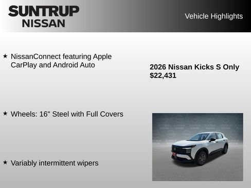 Used 2026 Nissan Kicks S FWD image 40