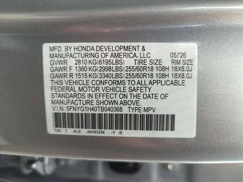 New 2026 Honda Pilot EX-L image 17