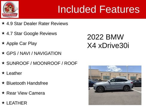 Used 2022 BMW X4 xDrive30i w/ M Sport Package AWD/4WD image 5