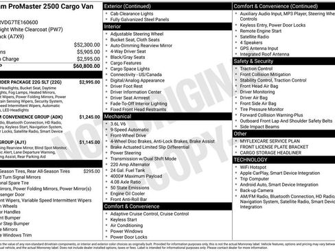 New 2026 RAM ProMaster 2500 w/ Quick Order Package 22G SLT FWD image 4