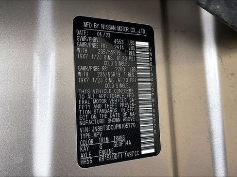 Used 2023 Nissan Rogue Platinum w/ Platinum Premium Package FWD image 8