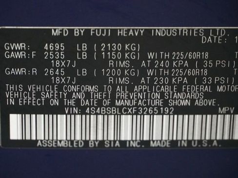 Used 2015 Subaru Outback 2.5i Limited image 32