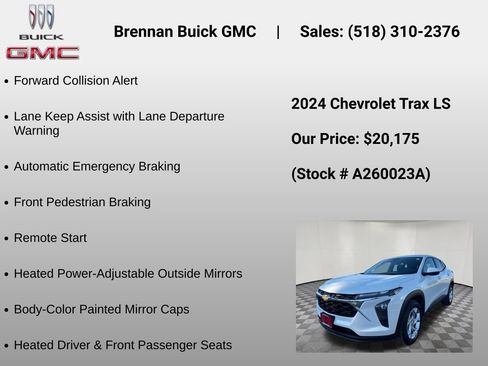 Certified 2024 Chevrolet Trax LS w/ LS Convenience Package FWD image 12