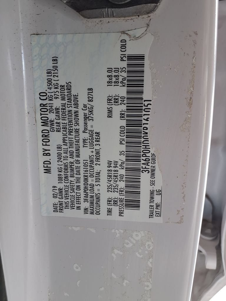 Used 2019 Ford Fusion SE w/ Equipment Group 151A FWD image 34