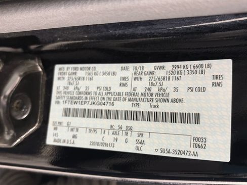 Used 2018 Ford F150 XLT w/ Equipment Group 302A Luxury AWD/4WD image 9