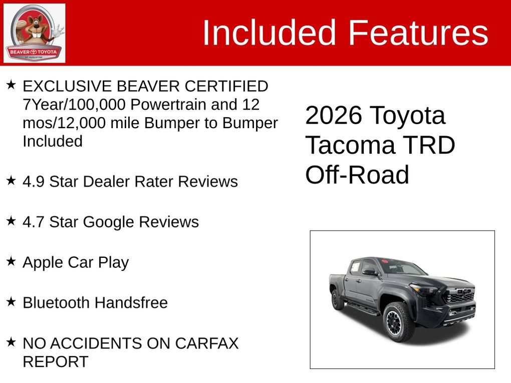 Used 2026 Toyota Tacoma TRD Off-Road AWD/4WD image 4