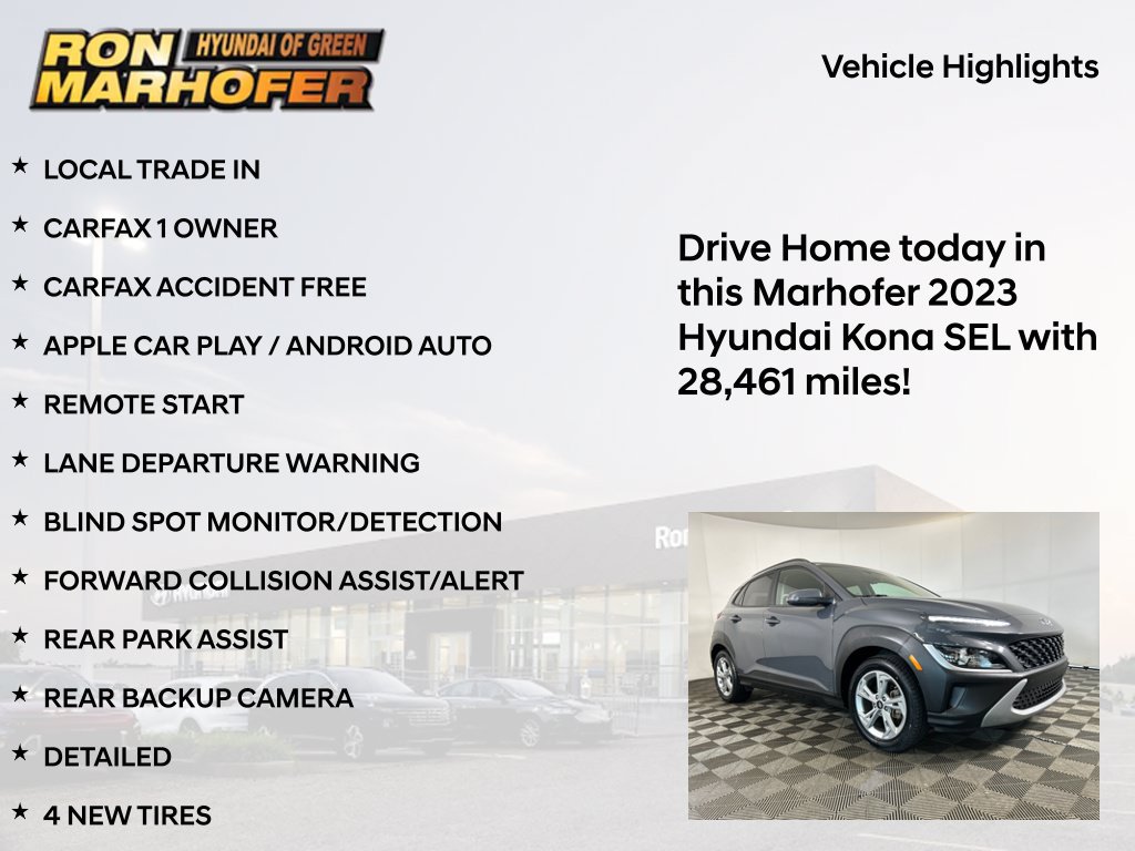 Certified 2023 Hyundai Kona SEL FWD image 16