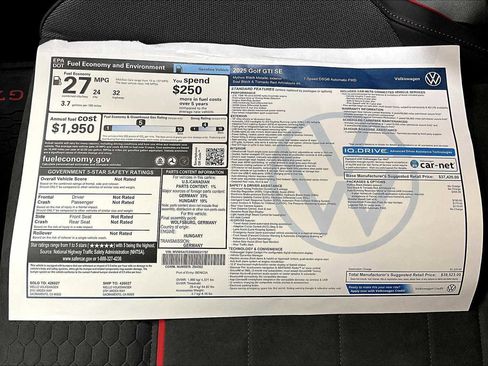 New 2025 Volkswagen GTI SE image 35