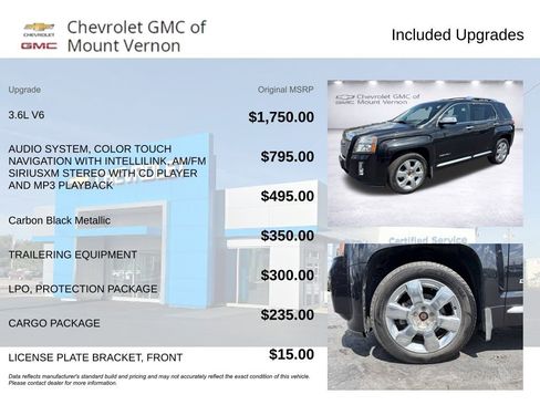 Used 2013 GMC Terrain Denali w/ LPO, Protection Package FWD image 6