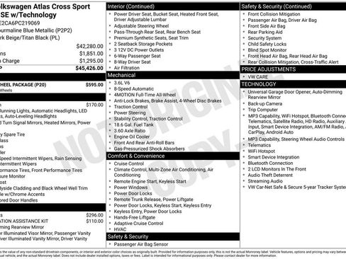 Used 2023 Volkswagen Atlas Cross Sport SE w/ Black Wheel Package AWD/4WD image 1