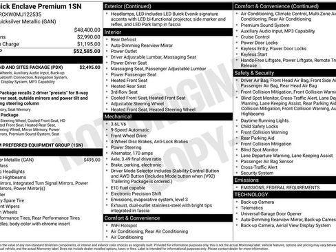 Used 2021 Buick Enclave Premium w/ Surround and Sites Package image 4