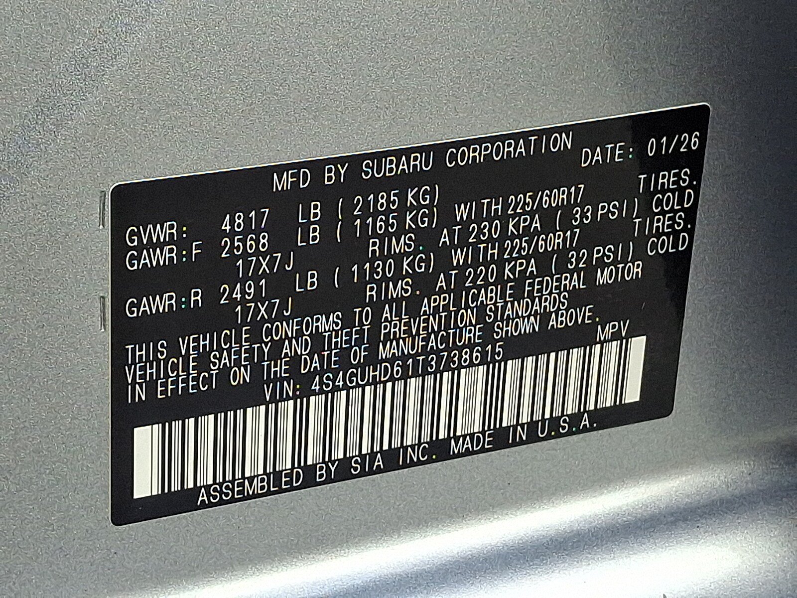 Certified 2026 Subaru Crosstrek 2.5i Premium AWD/4WD image 26