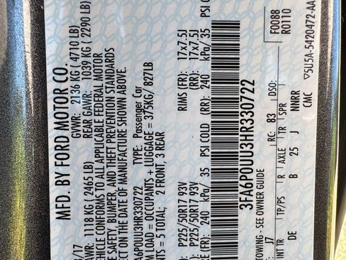 Used 2017 Ford Fusion S image 33