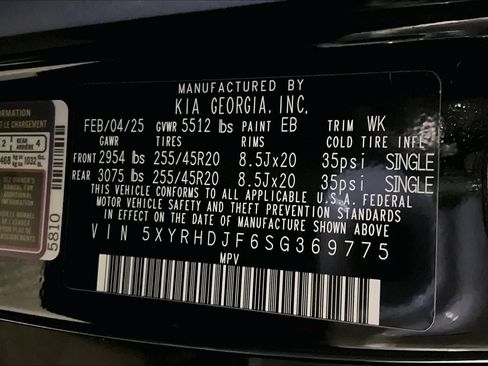 Used 2025 Kia Sorento EX w/ Panoramic Sunroof Package AWD/4WD image 33