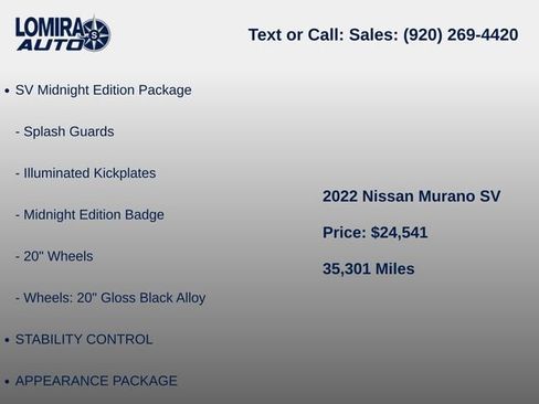 Used 2022 Nissan Murano SV AWD/4WD image 6