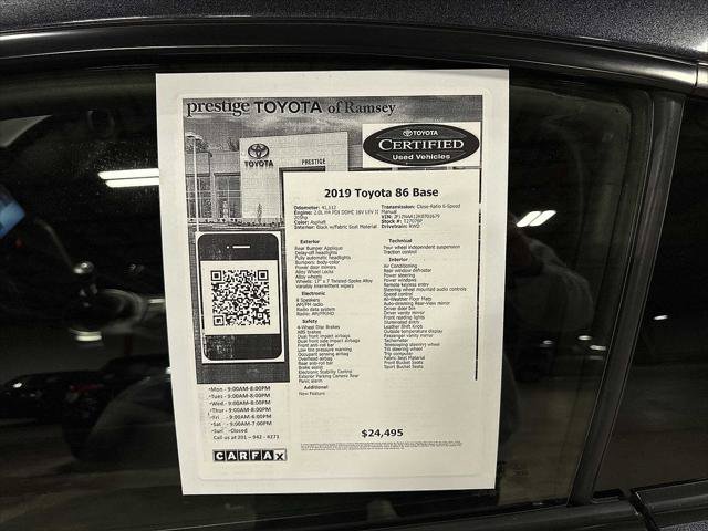 Certified 2019 Toyota 86 RWD image 13