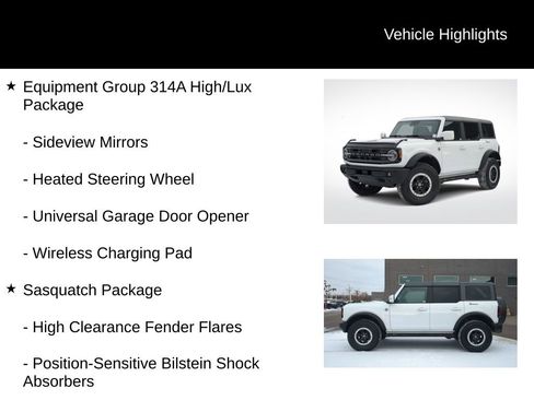 Used 2024 Ford Bronco Outer Banks w/ Sasquatch Package image 11