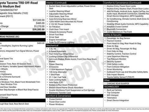 Used 2021 Toyota Tacoma TRD Off-Road image 33