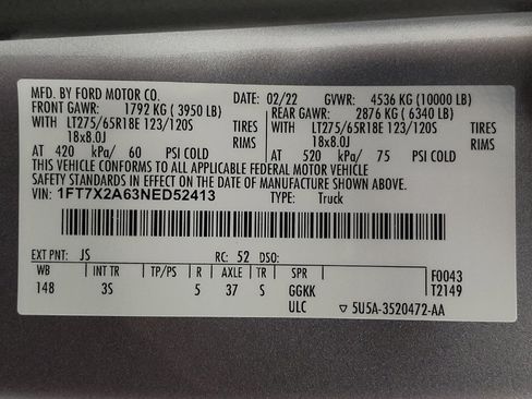 Used 2022 Ford F250 XLT w/ XLT Value Package RWD image 33