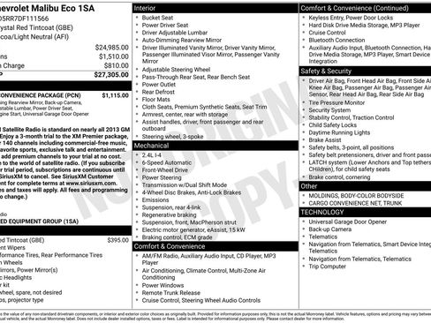 Used 2013 Chevrolet Malibu Eco w/ Power Convenience Package image 4