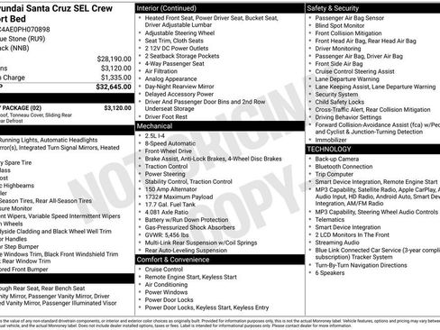 Used 2023 Hyundai Santa Cruz SEL w/ Activity Package FWD image 33