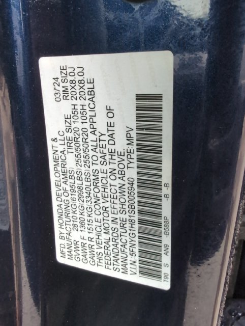Certified 2025 Honda Pilot Elite image 19