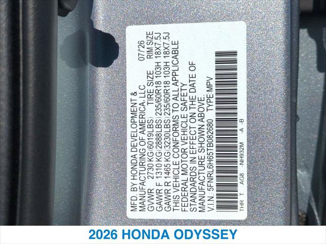 New 2026 Honda Odyssey EX-L image 26