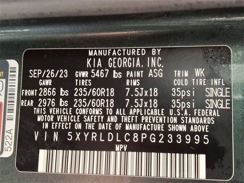 Used 2023 Kia Sorento S w/ Panoramic Sunroof Package image 28