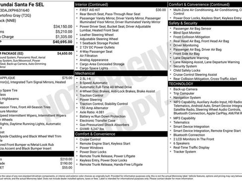 Used 2023 Hyundai Santa Fe SEL w/ Premium Package AWD/4WD image 12