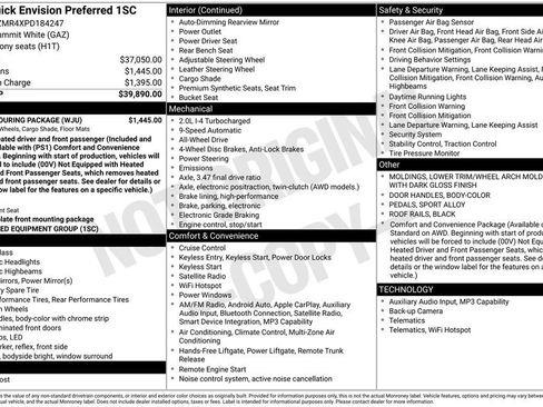 Used 2023 Buick Envision Preferred w/ Sport Touring Package AWD/4WD image 10