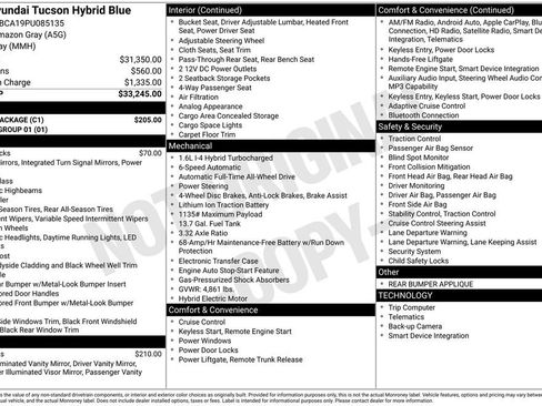 Certified 2023 Hyundai Tucson Blue w/ Cargo Package image 3