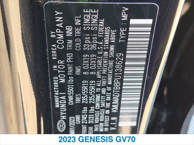 Used 2023 Genesis GV70 2.5T w/ Select Package AWD/4WD image 27