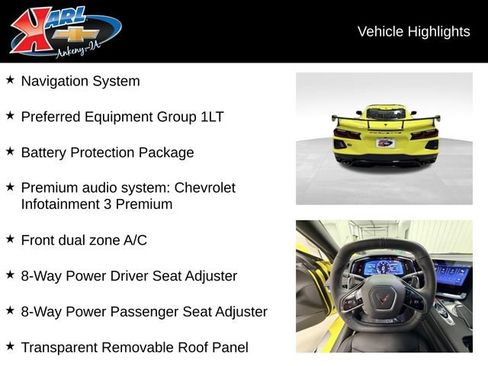 Certified 2024 Chevrolet Corvette Stingray Coupe w/ Battery Protection Package RWD image 2