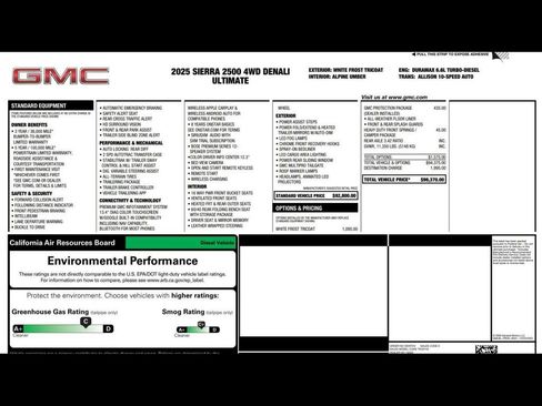 Used 2025 GMC Sierra 2500 Denali Ultimate w/ LPO, GMC Protection Package AWD/4WD image 3