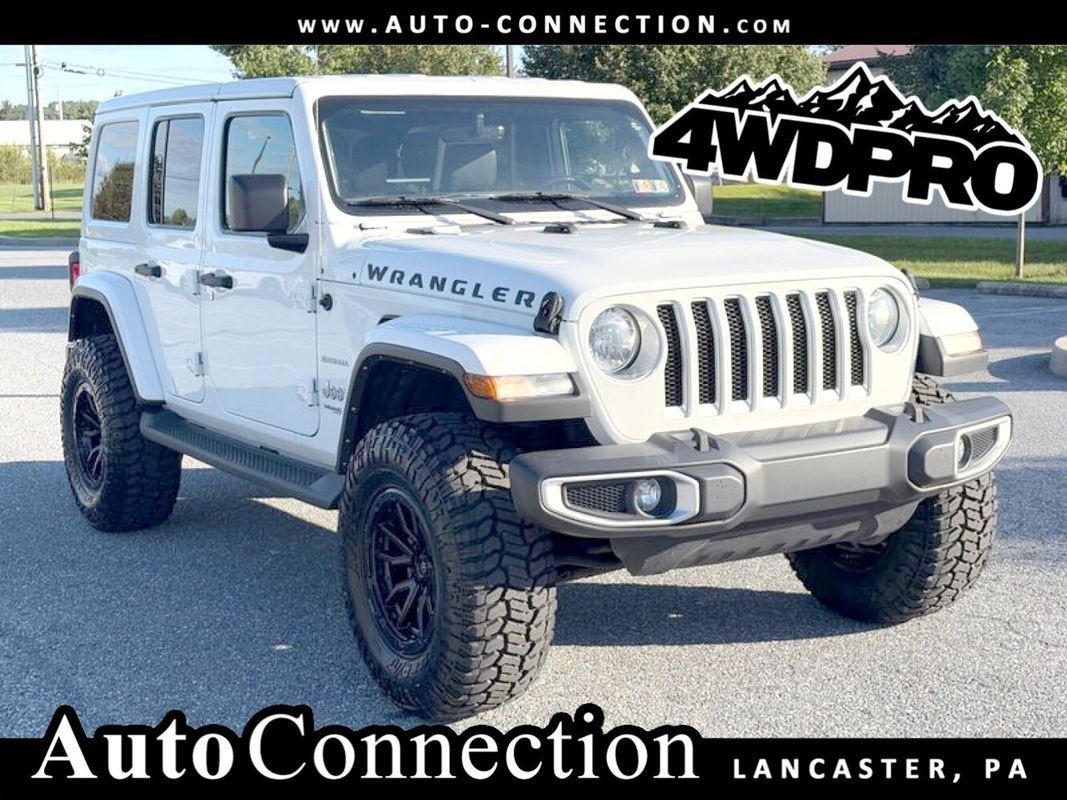 Used 2021 Jeep Wrangler Unlimited Sahara w/ Uconnect 4C Nav & Sound Group AWD/4WD image 1