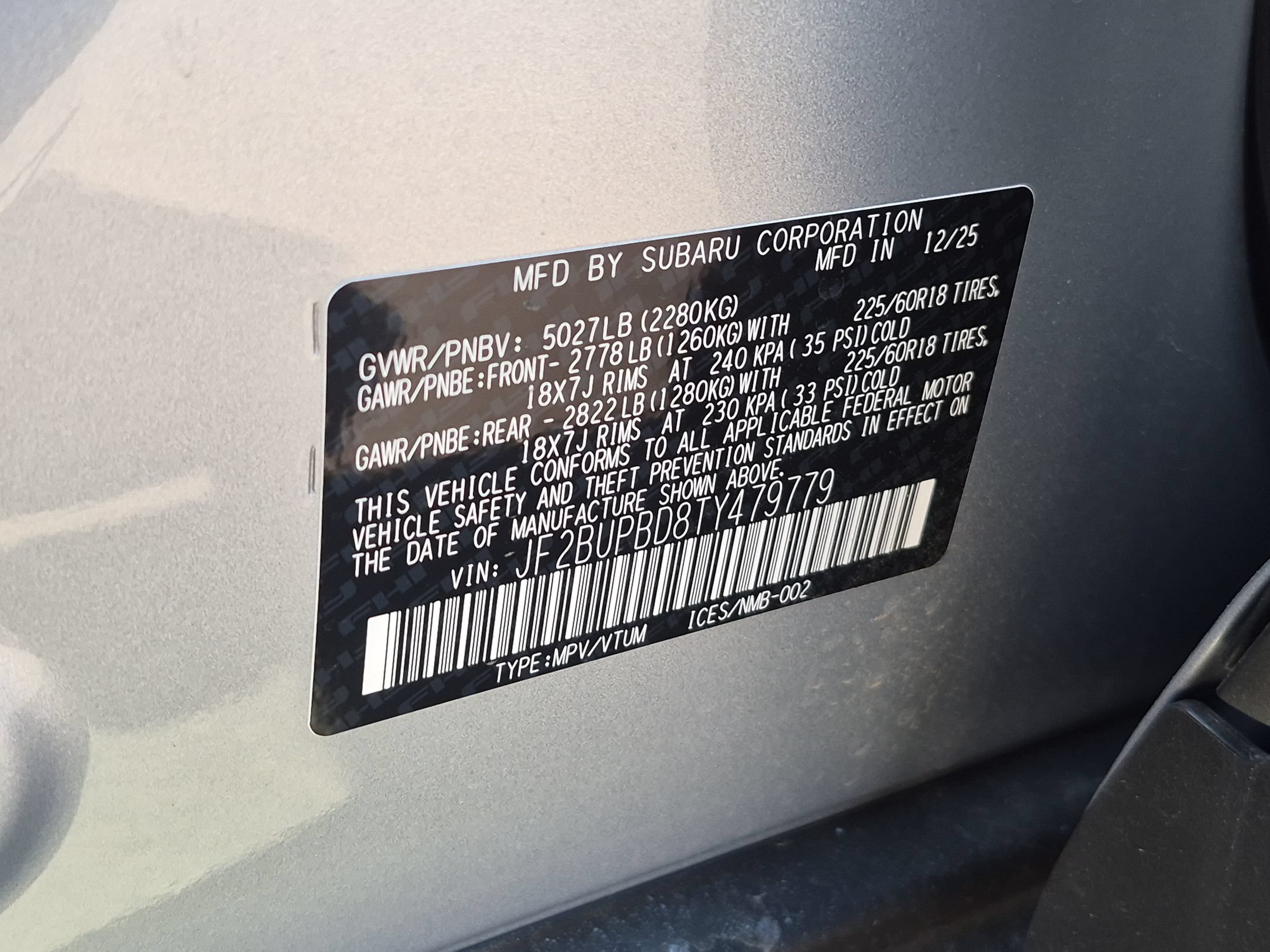 New 2026 Subaru Outback Premium AWD/4WD image 26