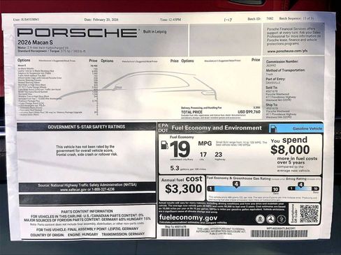 New 2026 Porsche Macan S image 24