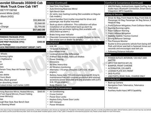 New 2026 Chevrolet Silverado 3500 W/T w/ WT Convenience Package AWD/4WD image 25