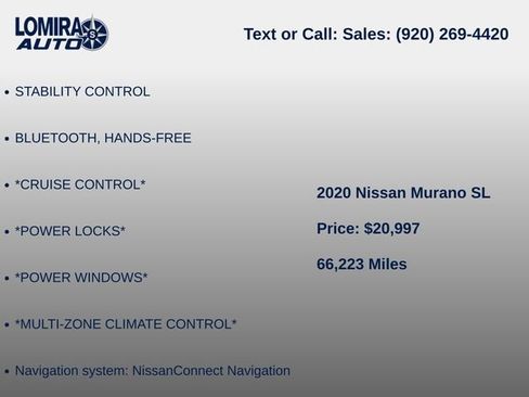 Used 2020 Nissan Murano SL AWD/4WD image 6